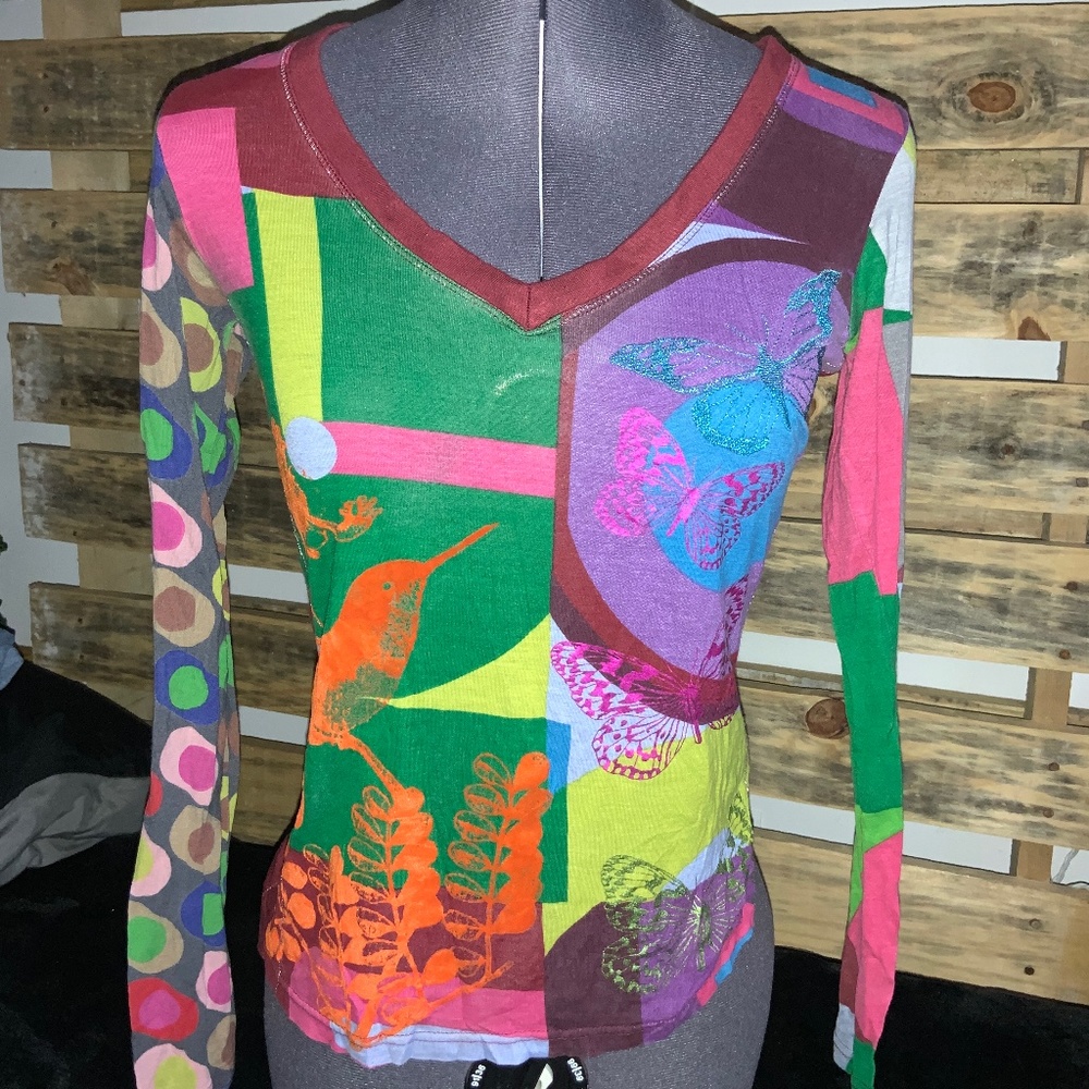Retro Desigual Long Sleeve Shirt
